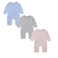 thumbnail image 1 of JFOPQVSM 3PCS Baby Long Sleeve Romper Breathable Infant Jumpsuit Soft and Lightweight Sleep Play Outfit for 3-18 Months, 1 of 6