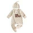 thumbnail image 1 of JFOPQVSM Boy Fall Outfits Polka Dot Hand Foot Mitten Long Sleeve Jumpsuit Romper (0-6M), 1 of 6
