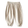 thumbnail image 1 of JFOPQVSM Classic Casual Pants for Boys Thin Cotton Stripe Elastics Waist Spring Summer Trousers Toddler Long Pants (0-8Y), 1 of 9