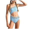 thumbnail image 1 of JFOPQVSM Girls Comfortable Breathable Skin Friendly Sleeveless Swimsuit Fashionable Strap Swimsuit, 1 of 7