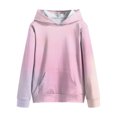 thumbnail image 1 of JFOPQVSM Girls Hooded Sweatshirt Comfortable and Fleece Fabric Warm and Stylish Tie Dye Colored Sweatshirt, 1 of 6