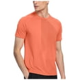 thumbnail image 1 of JFOPQVSM Men’s Active Quickly Dry Crew Neck T Shirts Athletic Running Gym Workout Short Sleeve Tee Tops, 1 of 5