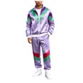thumbnail image 1 of JFOPQVSM Men's Outfits From The 1980s Retro Color Suits with Jackets and Pants for Halloween Retro Parties Festivals and Street, 1 of 4