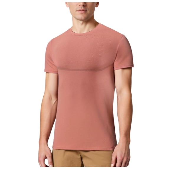 JFOPQVSM Men's Sports T Shirt Solid Color Round Neck Ice Silk Quick Drying Sports T Shirt