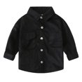 thumbnail image 1 of JFOPQVSM Toddler Boys Corduroy Solid Color Shirts Jacket Long Sleeve Button Down Pockets Blouse Outwear Fall Clothes, 1 of 8