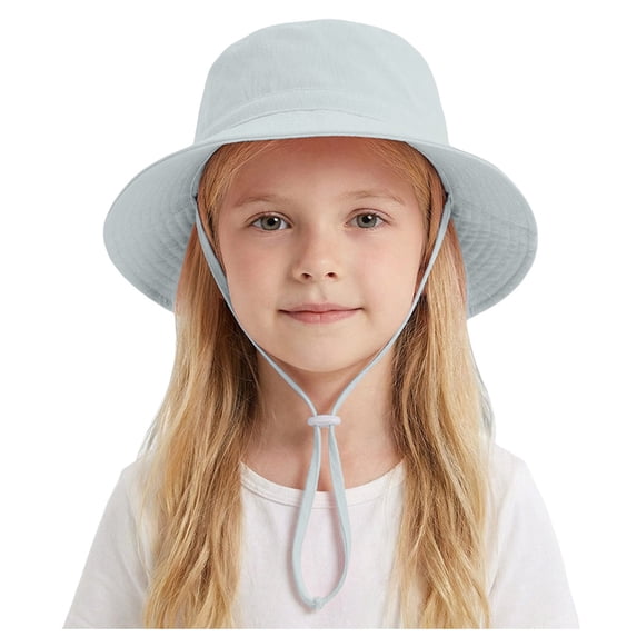 JFOPQVSM Toddler Kids Sun Hat UPF 50+ Wide Brim Bucket Hat Outdoor Baby Beach Hat for Boys Girls 1-10 Years