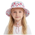 thumbnail image 1 of JFOPQVSM Toddler Kids Sun Hat UPF 50+ Wide Brim Bucket Hat Outdoor Baby Beach Hat for Boys Girls 1-10 Years, 1 of 4