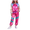 thumbnail image 1 of JFOPQVSM Unisex Disco Tracksuit Jacket and Pants Jogging Outfit Retro Two Piece Set, 1 of 9