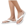 thumbnail image 1 of JFOPQVSM Womens Slim Leather Comfortable Flip Flops Summer Beach Thong Sandals Arch Support Non Slip, 1 of 8