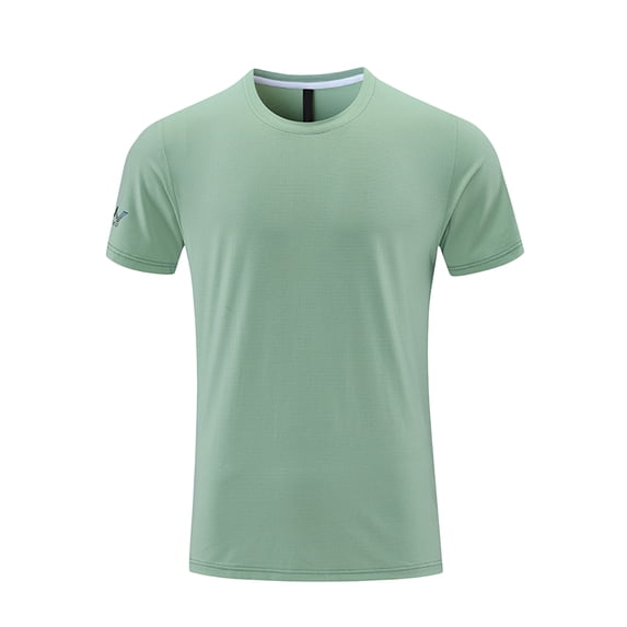 JFOPQVSM Workout Shirts for Men Short Sleeve Quickly Dry Athletic Gym Active T Shirt Wicking