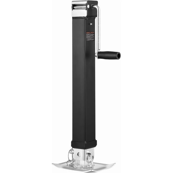 JFTER 8000lbs Heavy-Duty Square Direct Weld on RV Jack, 15-1/4 Inches Lift, Adjustable Drop Leg, for Lifting RV, Horse, Utility, Yacht Trailers, TJD-7000S