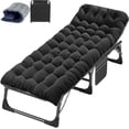 thumbnail image 1 of JFTER Camping Cot for Adults, Folding Sleeping Cot with Mattress, 500 lb Capacity Heavy Duty Outdoor Folding Sleeping Bed, Portable Cot Bed for Camping, Indoor Guest Use, Home & Travel, 1 of 7