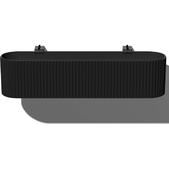JFTER Demi Series Railing Planter - Hanging Planter Box for Windowsill/Balcony | Plastic-Stone Composite w/Railing Bracket | Modern Dcor for Flowers
