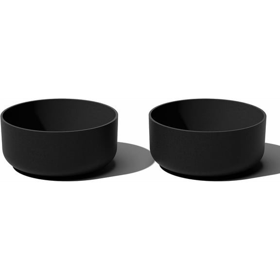 JFTER Mason Series Kona Bowl Planter - Round Planter for Indoor or Outdoor Tabletop/Balcony | Durable Plastic-Stone Composite Material | Modern Dcor for Flowers, Succulents, Small Plants