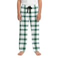 thumbnail image 1 of JFTTX Big Girls Plaid Pants Wide Leg Pants for Girls Elastic Waist Drawstring Fall Baggy Trousers with Pockets, 1 of 4