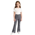 thumbnail image 1 of JFTTX Big Girls Thermal Pants Flared Leg Pants for Girls Elastic Waist Fall Winter Warm Trousers with Pockets, 1 of 3