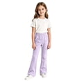 thumbnail image 1 of JFTTX Big Girls Thermal Pants Flared Leg Pants for Girls Elastic Waist Fall Winter Warm Trousers with Pockets, 1 of 3