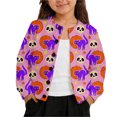 thumbnail image 1 of JFTTX Girls Halloween Cardigan Long Sleeve Button Down Sweaters for Girls Hallowmas Funny Graphic Fall Winter Jackets, 1 of 4