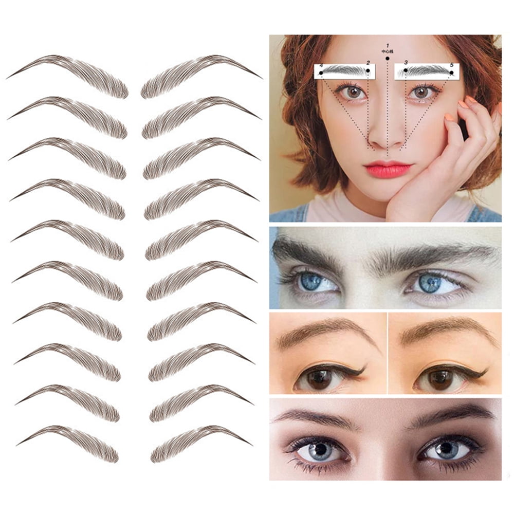 JFY Co Temporary Eyebrow Tattoos Waterproof Eyebrow Stickers, False