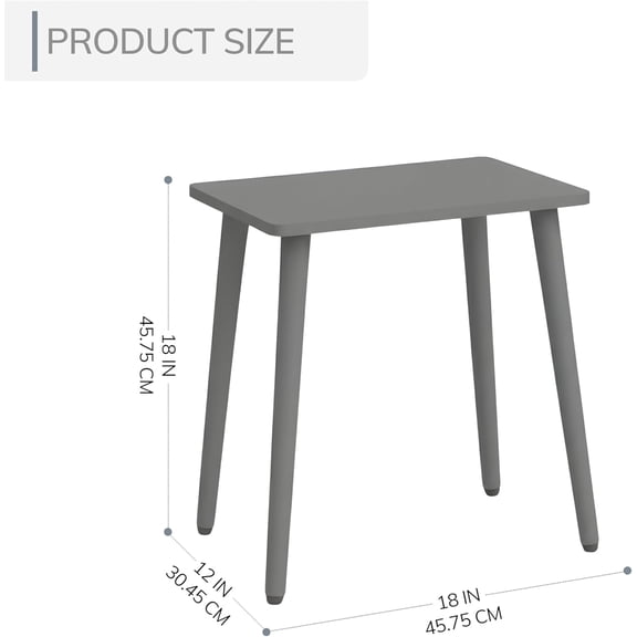 JFY Designs Wooden Side Table 12" D x 18" W x 18" H - End Table & Accent Tables for Living Room & Bedroom, Versatile Nightstand Sofa Table, Small Accent Furniture for Home Décor