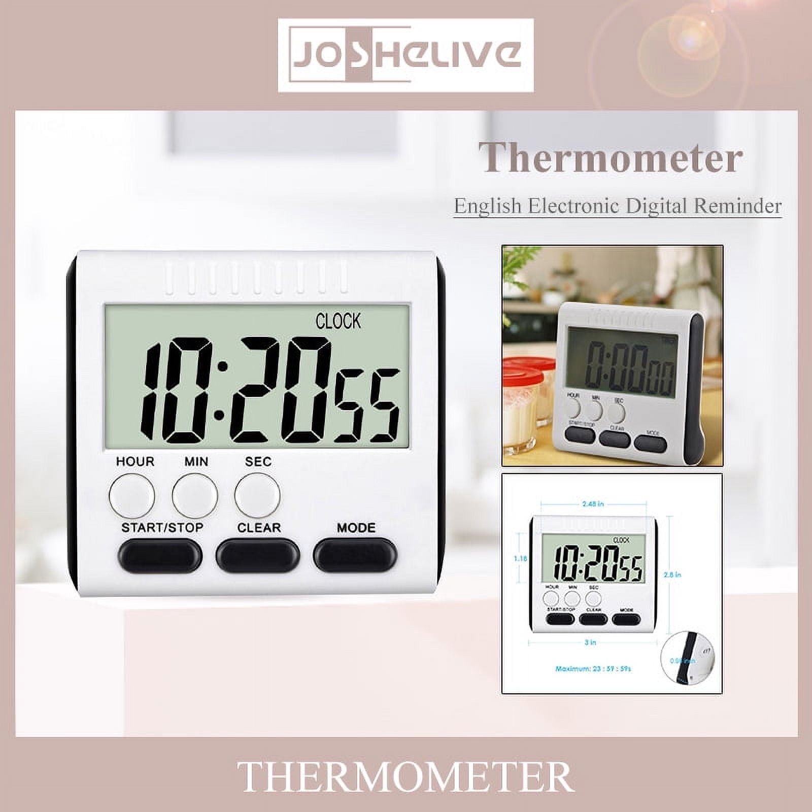 Counting When Cook JFY Digital Kitchen Timer, Magnetic Count Up Count Down Cooking Timer ...
