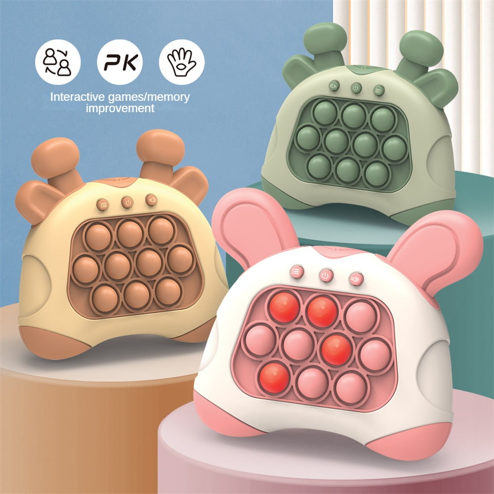 JFY Pop Push Childrens Press Handle Fidget Toy Pinch Feeling Quick Push Game Squeeze