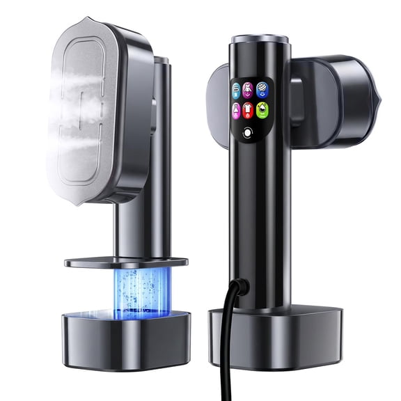 JFengqi Travel Steamer for Clothes, 1300W Portable Garment Steamer Iron 2 in 1, 15s Heat up, 190ml Tank, 1.8M Cord, 6 Adjustable Steam Mode