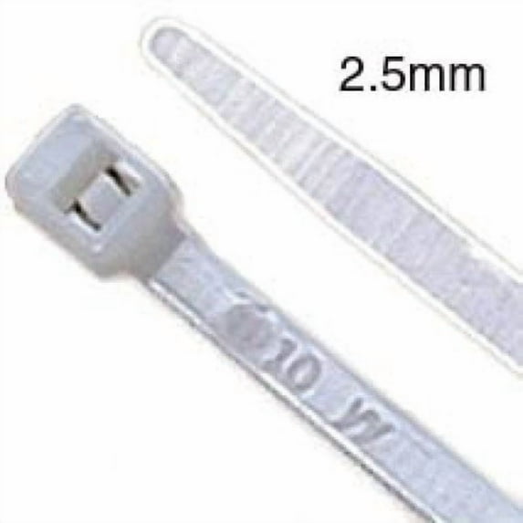 JG-200X2.5K - CABLE TIE NAT 8IN 18LB WIDTH:2.5MM (1000 pcs/pkg)
