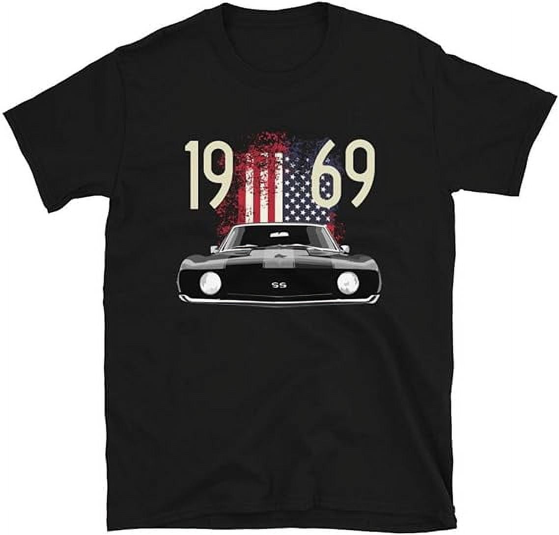 JG Infinite 1969 Camaro SS American Short-Sleeve Unisex T-Shirt Black ...