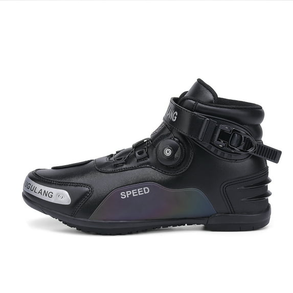 JG WOLVES - Motorcycle Boots - All-Season Comfort & Adventure - Waterproof Touring & Off-Road Riding Shoes - For Men & Women,Black,44