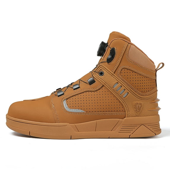 JG WOLVES - Motorcycle Boots - All-Season Comfort & Off-Road Cycling Shoes - For Men & Women,Brown,45