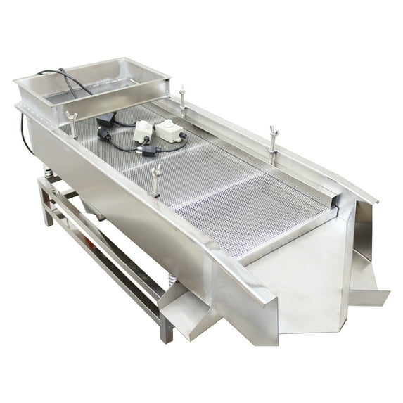JG40-95 Linear type Sieve Machine Vibrating Screen 1mm and 4mm Screen Mesh Full Stainless Steel