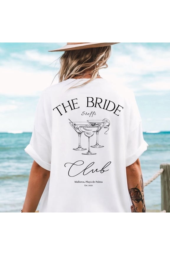 JGA Braut Sweater, Personalisierter Mädchen Trip Pullover, Hochzeit Sweater mit Wunschnamen, Bride Shirt, Bachelorette Shirt, Braut Shirt