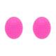 thumbnail image 1 of JGAIUMG Soft Silicone Baby Cradle Cap Brush, Gentle Scalp Exfoliator & Massager, Shampoo Brush for Baby Scalp and Body Care, Peach Red, 2Pcs, 1 of 2