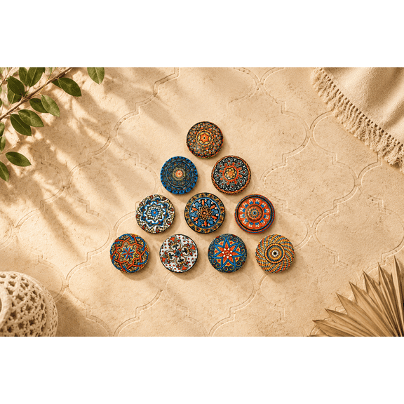 JGARTS 12 x Mix Vintage Look Flower Ceramic Knobs Door Handle Cabinet Drawer Cupboard Pull