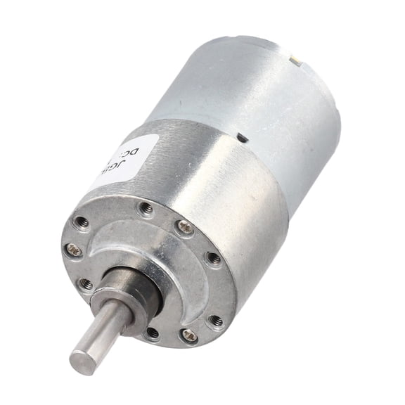 JGB37-3530 DC Gear Motor 12V Adjustable High Torque Reversible Rotation All-Metal Gears Pure Copper Core D-Type Shaft for Robotics Automation Smart Home Office
