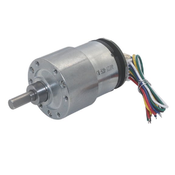 JGB37-520-12V/DC Gear Motor With Encoder, Metal Reduction Gearbox 176RPM, AB Phase Output For Automation, Vending Machines, Household Appliances
