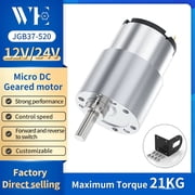JGB37-520 Miniature High Torque Metal Gear Reducer Motor 6V/12V/24V 7RPM  960RPM Micro Speed Adjustable Forward And Reverse