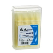 JGF844 200Pcs Double-Head Toothpicks, Disposable Plastic Toothpicks For Teeth Cleaning, Interdental Brushes Oral Care DentalPicks