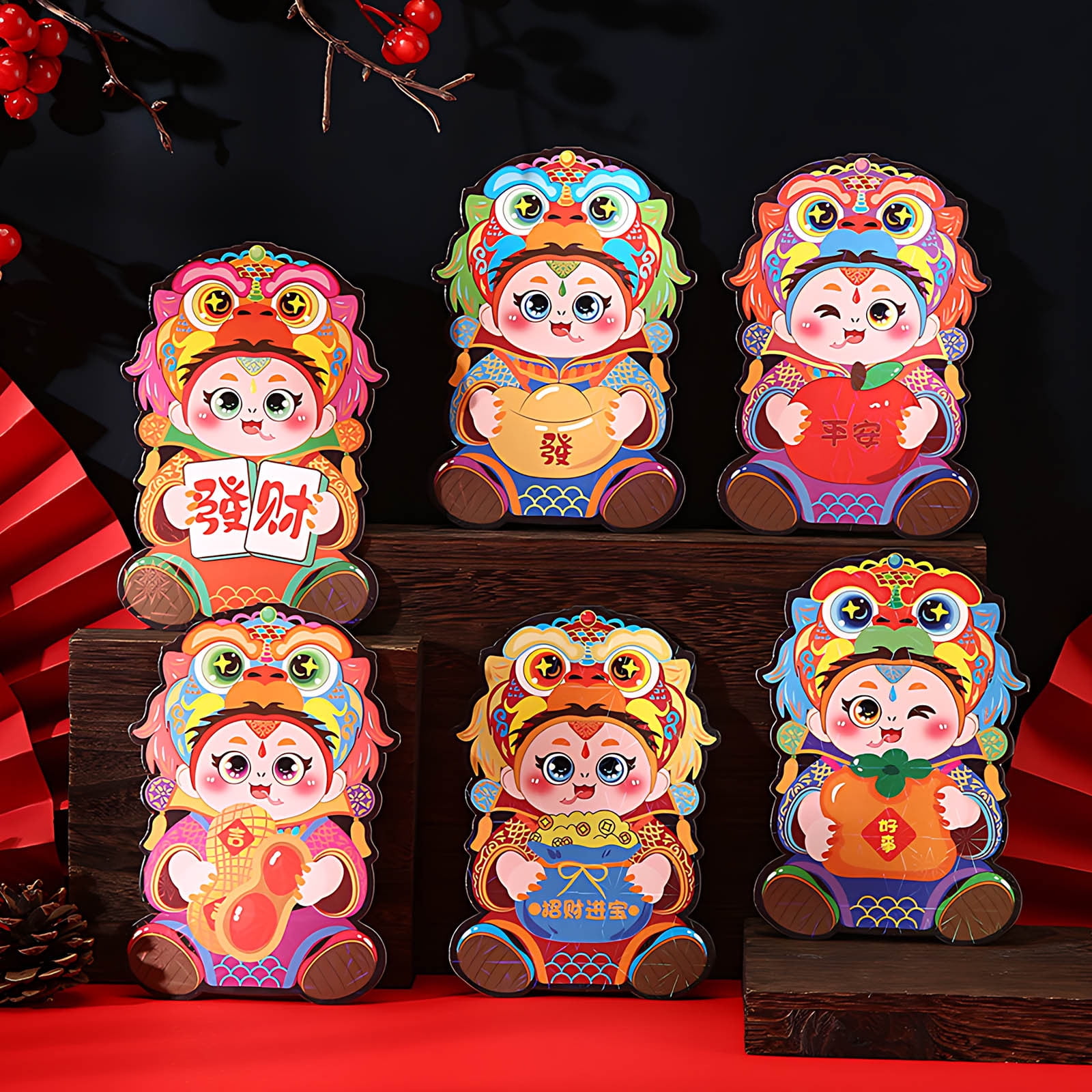 JGF844 2025 New Year Of The Snake Worship Children's New Year's ...