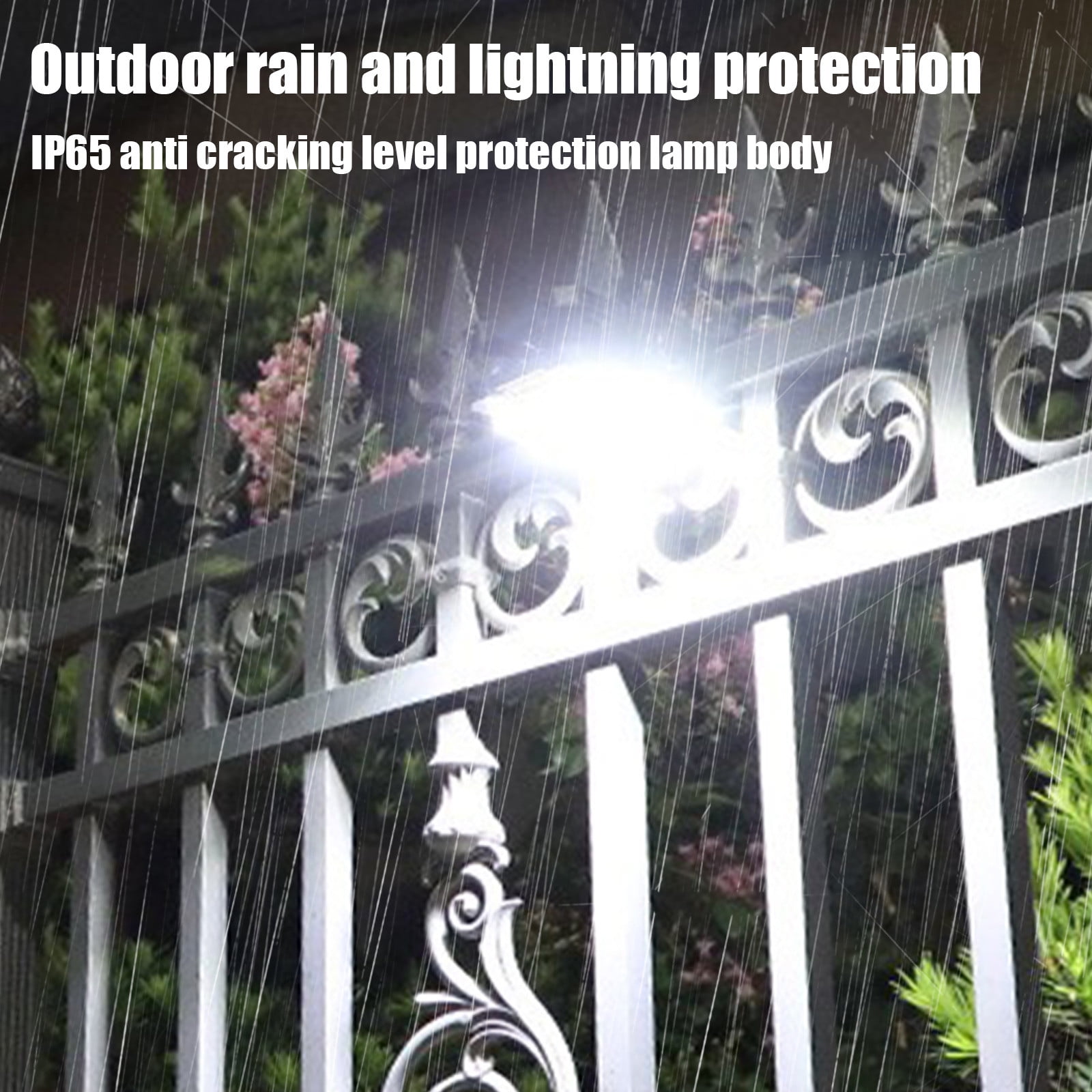 JGF844 Solar Lights Outdoor Clip Motion Sensor Lights 2 Modes IP65