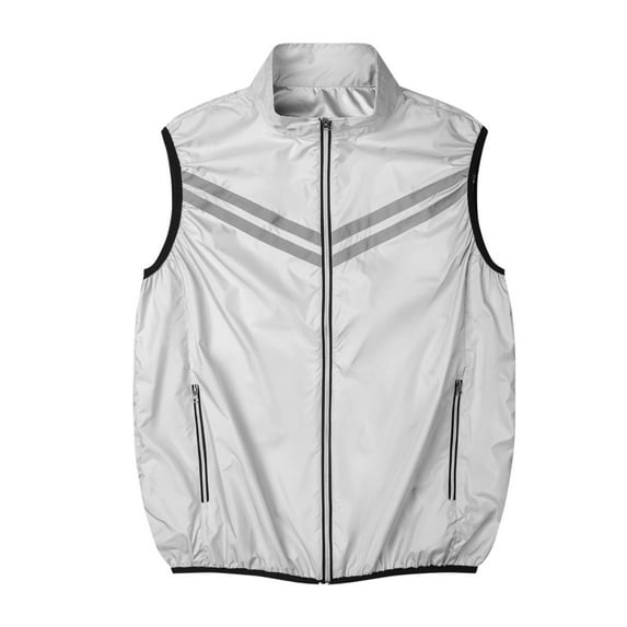 JGGSPWM Cooling Vest for Men and Women with Air Conditioning Fans,Water-resistant Surface Lightweight Quick Dry with UV Protection Gray XL