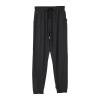 JGGSPWM Elastic Waist Jogger Pants for Women Drawstring Trousers with Pockets Black M