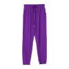 thumbnail image 1 of JGGSPWM Elastic Waist Jogger Pants for Women Drawstring Trousers with Pockets Purple L, 1 of 6