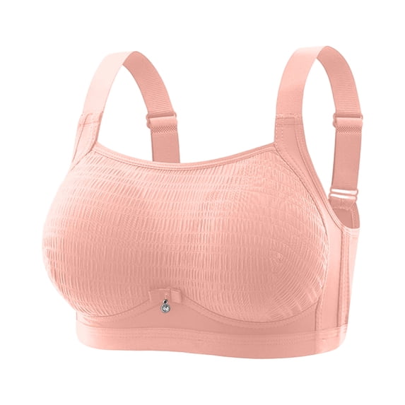 JGGSPWM High Impact Sports Bras for Women Plus Size Non Padded Wirefree Workout Bra Underwear Daily Comfortable Bras For Women Pink XXXXL