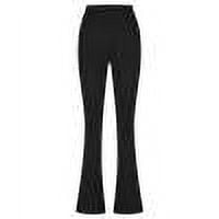 JGGSPWM High Waisted Flare Leggings for Women's Yoga and Dance Casual Activewear with Bell Bottoms Black XL
