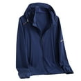 thumbnail image 1 of JGGSPWM (M-5XL) Big and Tall Mens Lightweight Hooded Waterproof Rain Jacket Breathable Raincoat Shell for Outdoor Mountain Hiking Blue L, 1 of 4
