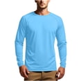 thumbnail image 1 of JGGSPWM Men's Long Sleeve Shirts UPF 50+ UV Sun Protection Athletic Shirts for Hiking Running Workout Lightweight Breathable Blue L, 1 of 9