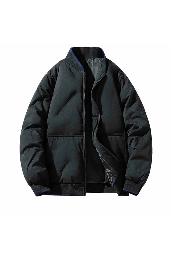 Puffer Jacket Women Baggy Waterproof Winter Bubble Coats Jackets Stand Collar Thick Warm Down Jacket Oversized Outwear Black M
