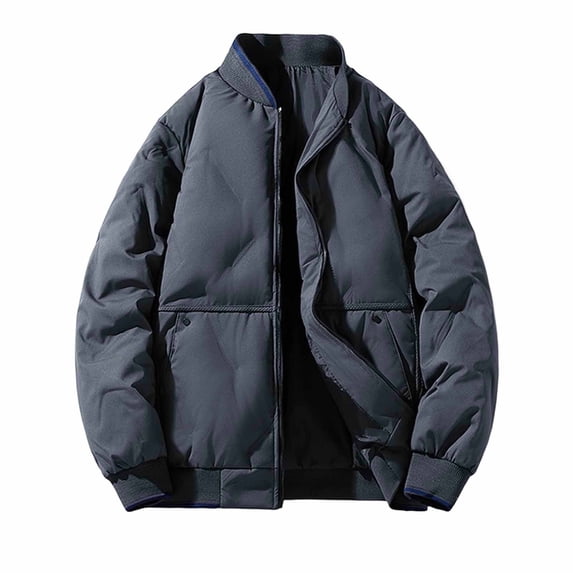 JGGSPWM Puffer Jacket Women Baggy Waterproof Winter Bubble Coats Jackets Stand Collar Thick Warm Down Jacket Oversized Outwear Gray L